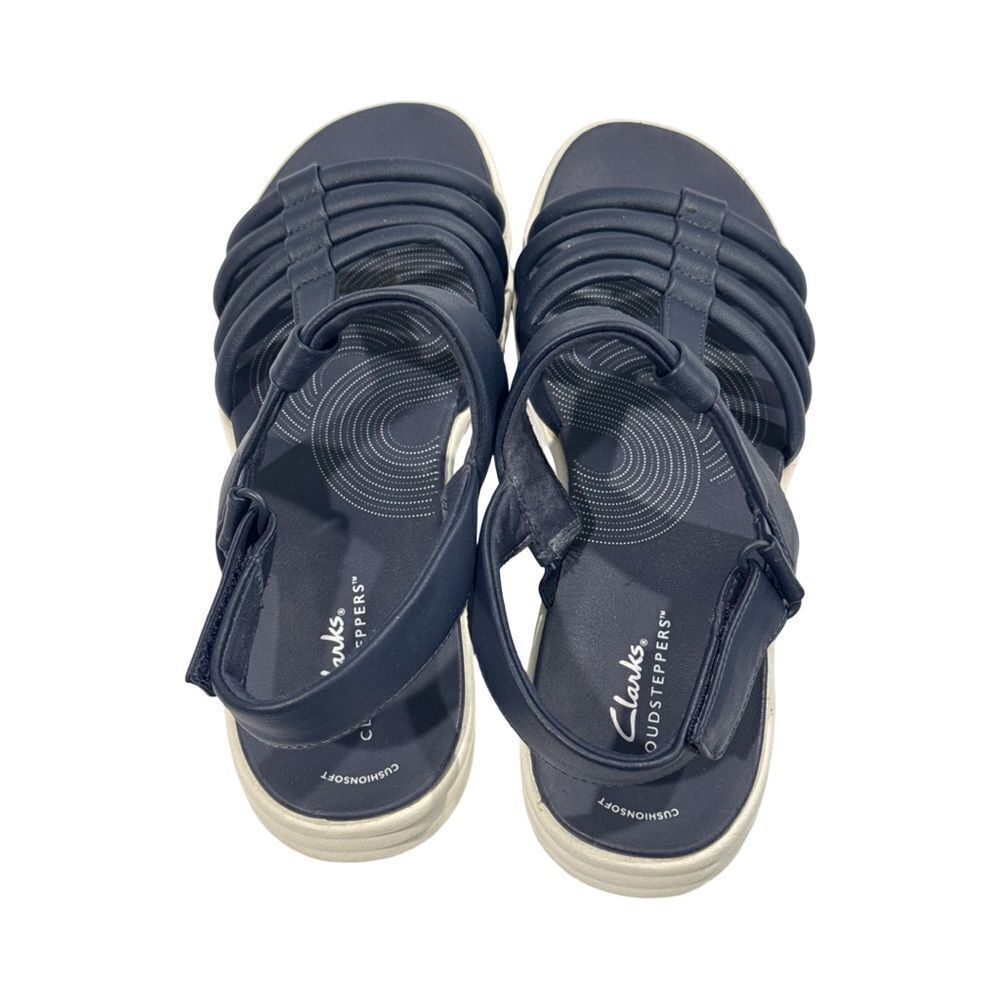 CLARKS CLOUD STEPPERS DRIFT EASE SANDAL. DARK NAVY - Picture 3 of 10